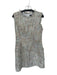 Boho Chic Size M Pink & Tan Polyester Tweed Metallic Thread Sleeveless Dress Pink & Tan / M