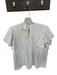 Forever That Girl Size S White Cotton Short Sleeve Eyelet Lace Trim Top White / S