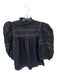 Hunter Bell Size S Black & White Cotton 3/4 Balloon Sleeve Stitching Detail Top Black & White / S