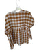 Madewell Size M Creamsicle Gingham Short Sleeve V Neck Top Creamsicle / M