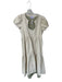 Never a Wallflower Size M Cream Vegan Leather Tiered Pockets Maxi Dress Cream / M