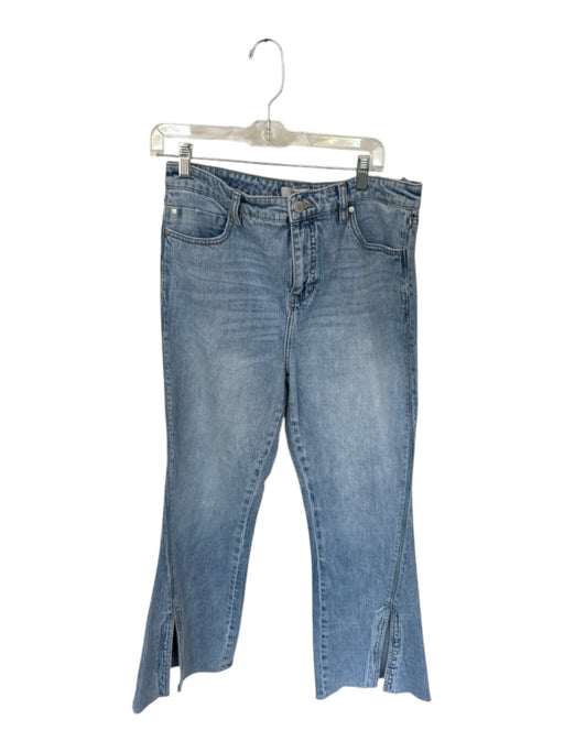 Liverpool Size 29 Light Wash Cotton Flare Raw Hem High Waist Zip Fly Jeans Light Wash / 29