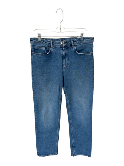 COS Size 30 Medium Wash Cotton Straight Leg Zip Fly High Waist Jeans Medium Wash / 30