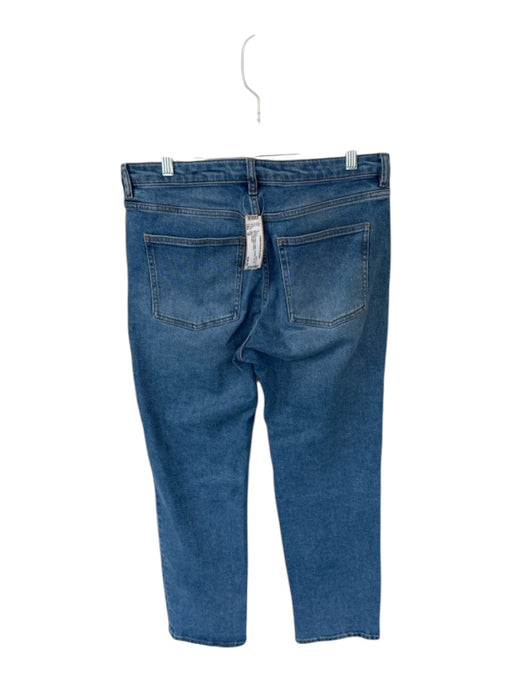 COS Size 30 Medium Wash Cotton Straight Leg Zip Fly High Waist Jeans Medium Wash / 30