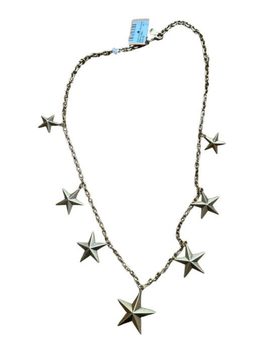 Yochi NY Gold Plated Brass Stars Pendant Clasp Long Chain Necklace Gold Plated