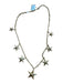 Yochi NY Gold Plated Brass Stars Pendant Clasp Long Chain Necklace Gold Plated