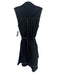 Strut & Bolt Size M Black & White Cotton & Nylon Sleeveless 1/4 Button Dress Black & White / M