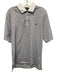 Polo Golf Size M White & Blue Cotton Striped Polo Men's Short Sleeve White & Blue / M