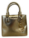 Michael Kors Gold Leather Snake Embossed Top Handles Crossbody Strap Incl Bag Gold / S