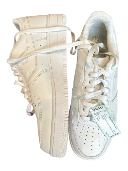 Nike Shoe Size 9.5 White Leather Laces Platform Air Force 1 Sneakers White / 9.5