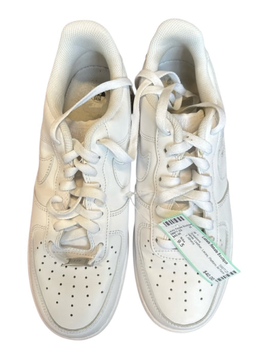 Nike Shoe Size 9.5 White Leather Laces Platform Air Force 1 Sneakers White / 9.5