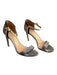 Salvatore Ferragamo Shoe Size 6 Grey Snakeskin open toe Ankle Strap Shoes Grey / 6