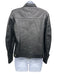 Amiri Size 42 Black Bovine Leather Long Sleeve Button Front Patch Pockets Jacket Black / 42