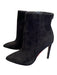 Sam Edelman Shoe Size 6.5 Black Suede Side Zip Above the Ankle Stiletto Booties Black / 6.5