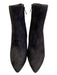 Sam Edelman Shoe Size 6.5 Black Suede Side Zip Above the Ankle Stiletto Booties Black / 6.5