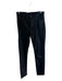 Amiri Size 8 Black Leather Button Fly High Rise Straight Leg Belt Loops Pants Black / 8