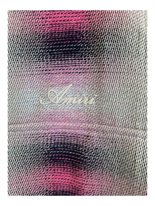 Amiri Size XS/S Grey & Purple Wool & Viscose Collared Button Down Gradient Top Grey & Purple / XS/S