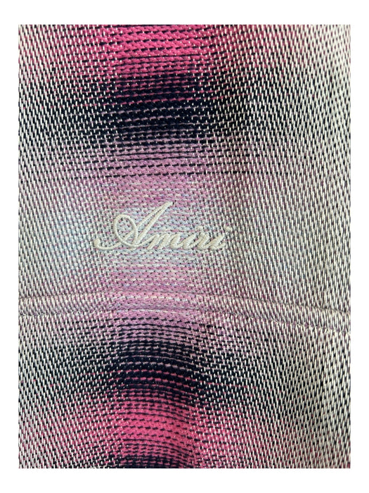 Amiri Size XS/S Grey & Purple Wool & Viscose Collared Button Down Gradient Top Grey & Purple / XS/S
