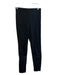 Amiri Size M Black Leather Elastic Waist Side Zip High Rise Flat Front Pants Black / M