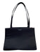 Kate Spade Black Silk Snap Closure Shoulder Strap Structured Bag Black / S/M