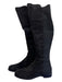 Stuart Weitzman Shoe Size 9.5 Black Suede Knee High Block Heel Almond Toe Boots Black / 9.5