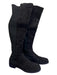 Stuart Weitzman Shoe Size 9.5 Black Suede Knee High Block Heel Almond Toe Boots Black / 9.5