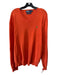 Polo Size XXL Red Cotton Blend Solid V Neck Men's Sweater XXL