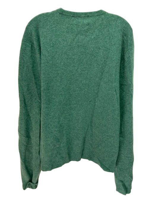 PoLL Size XXL Green Wool Blend Solid Crew Men's Sweater XXL