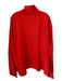 Polo Size XXL Red Cotton Blend Solid Quarter Zip Men's Sweater XXL