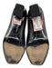 Prada Shoe Size 36 Black Leather Square Toe Block Heel Penny Loafer Pumps Black / 36