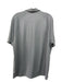 Rhone Size L Light Gray Synthetic Solid Polo Men's Short Sleeve L