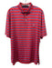 RLX Size L Red, White & Blue Striped Polo Men's Short Sleeve Red, White & Blue / L