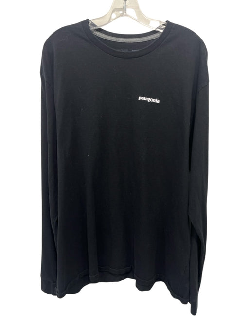 Patagonia Size XL Black Cotton Solid Men's Long Sleeve Shirt Black / XL