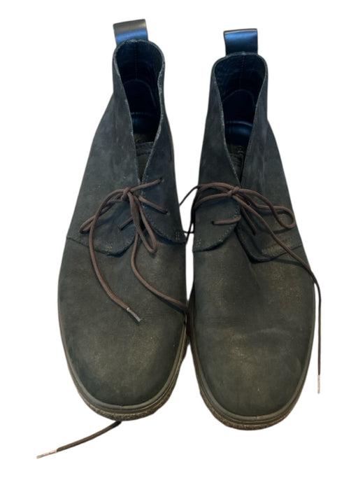 ecco Shoe Size 11 Black Leather Rubber Sole Lace Up Men's Sneakers Black / 11