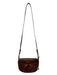 Brahmin Brown Leather Croc Embossed Crossbody GHW Bag Brown / S