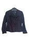 Doncaster Size 4 Black & Lilac Viscose Blend Collared Button Down Jacket Black & Lilac / 4