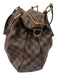 Louis Vuitton Brown Print Coated Canvas & Leather Damier Ebene Top Zip Bag Brown Print / MM