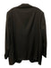 Zegna Black Wool Solid Peak Lapel Tuxedo Men's Suit Black / 58