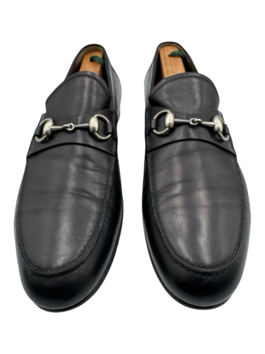 Gucci Shoe Size 7 Black Leather Solid Horse Bit Dress Men's Shoes Black / 7
