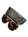 Diff Brown Tortoise Oversize Dark tint Square Frame Sunglasses Brown