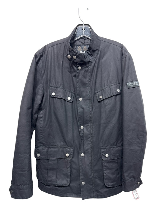 Barbour Size XL Black Poly Blend Zip Up Men's Jacket Black / XL