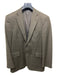 Burberry Brown Wool Blend Plaid 2 Button Men's Blazer 40s