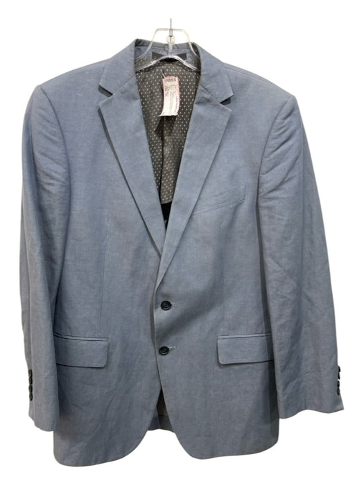 Nuvo Light blue Cotton Blend Solid notched 2 Button Men's Blazer 40