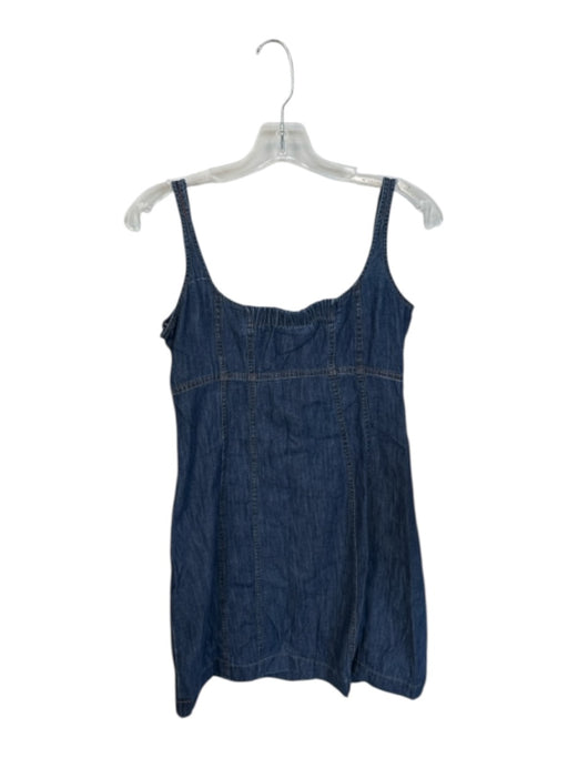 J. Crew Size 10 Dark Wash Cotton Sleeveless Back Zip Denim Dress Dark Wash / 10