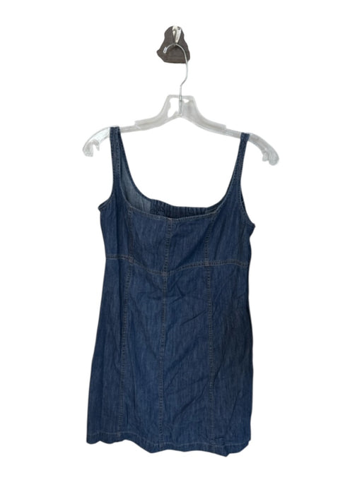 J. Crew Size 10 Dark Wash Cotton Sleeveless Back Zip Denim Dress Dark Wash / 10