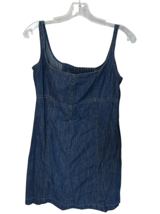 J. Crew Size 10 Dark Wash Cotton Sleeveless Back Zip Denim Dress Dark Wash / 10