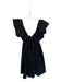 day + moon Size M Black Cotton Flutter Sleeves Back Tie Baby Doll Dress Black / M