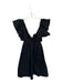 day + moon Size M Black Cotton Flutter Sleeves Back Tie Baby Doll Dress Black / M