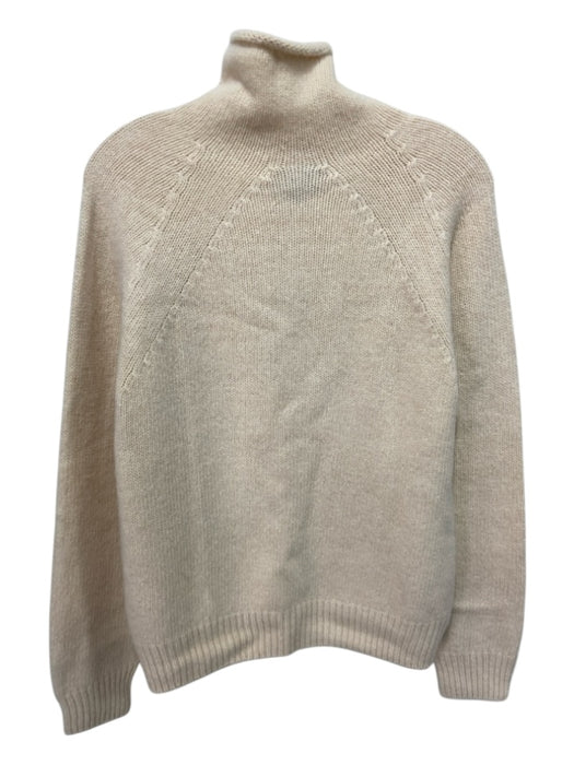 A.P.C Size XS Cream Beige Hemp, Wool, Alpaca High Neck Raglan Sweater Cream Beige / XS