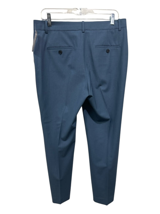 Theory Size 8 Light Blue Wool Blend Woven zip & hook closure Mid Rise Pants Light Blue / 8
